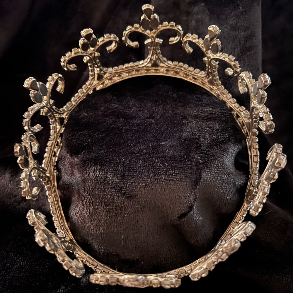 Crystal Rhinestone Vintage Pageant Crown - Picture 5 of 5